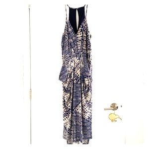 BCBG faux wrap midi dress